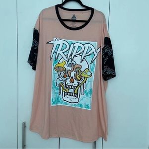 Men’s Launder Skull Graphic Tee Size 5XL